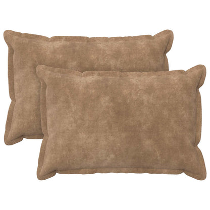 vidaXL Cushion with Pillow HOUTEN 2 pcs Taupe Microfiber Fleece