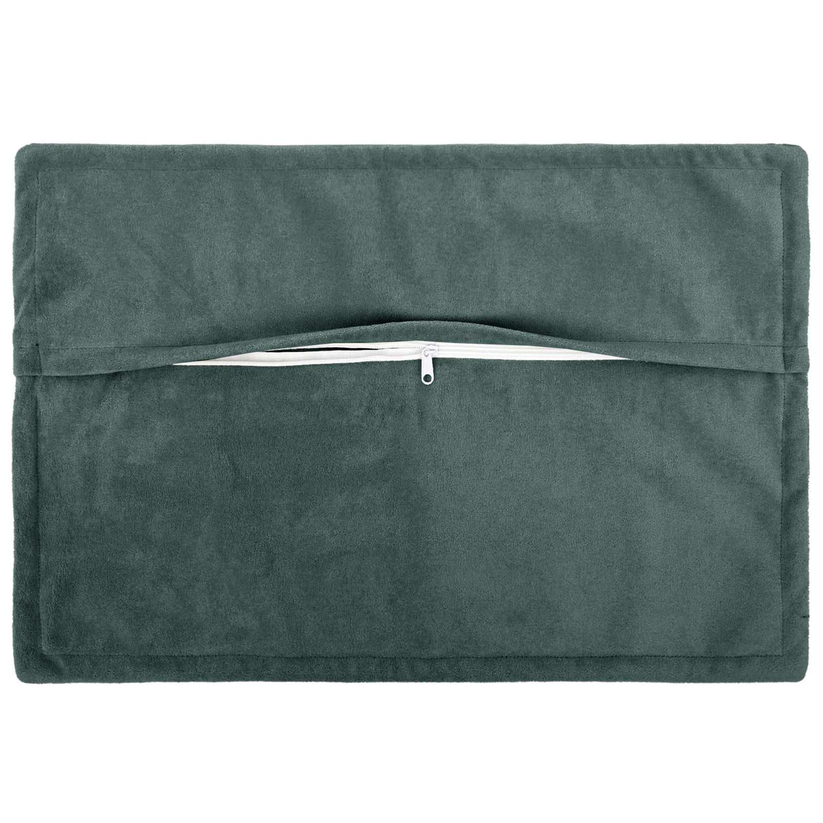 vidaXL Cushion with Pillow HOUTEN 2 pcs Sea Blue Microfiber Fleece