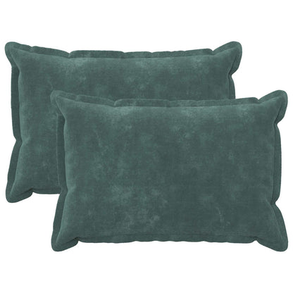 vidaXL Cushion with Pillow HOUTEN 2 pcs Sea Blue Microfiber Fleece