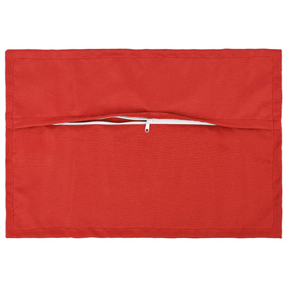 vidaXL Cushion with Pillow HOUTEN 2 pcs Red Polyester