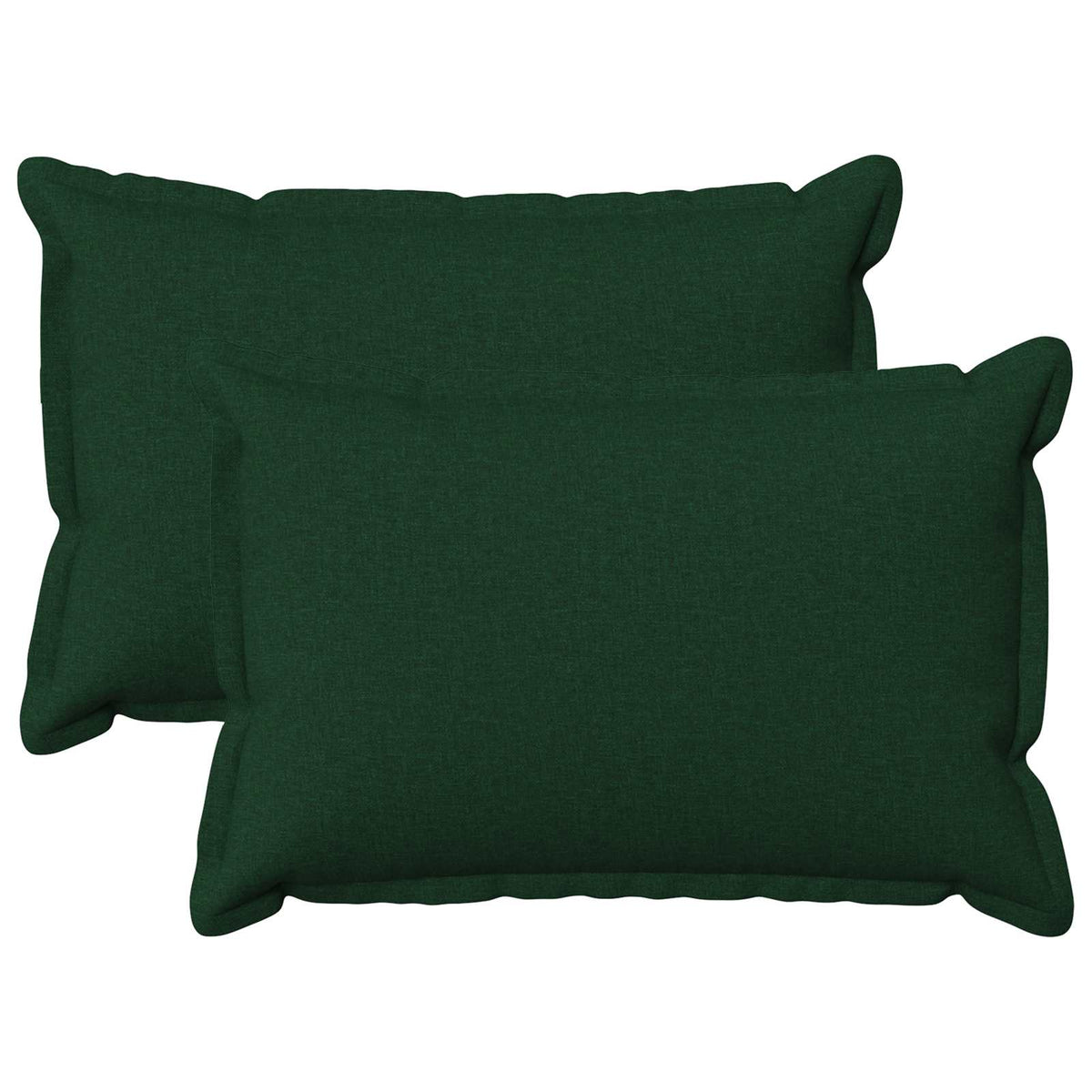 vidaXL Cushion with Pillow HOUTEN 2 pcs Dark Green Faux Linen