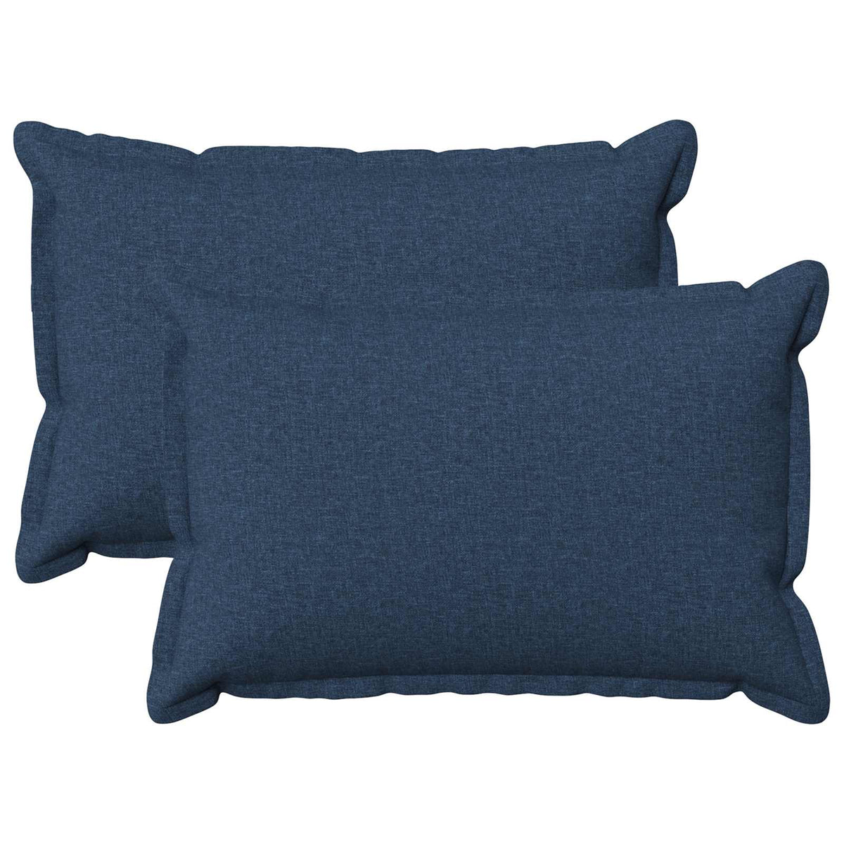 vidaXL Cushion with Pillow HOUTEN 2 pcs Blue Faux Linen