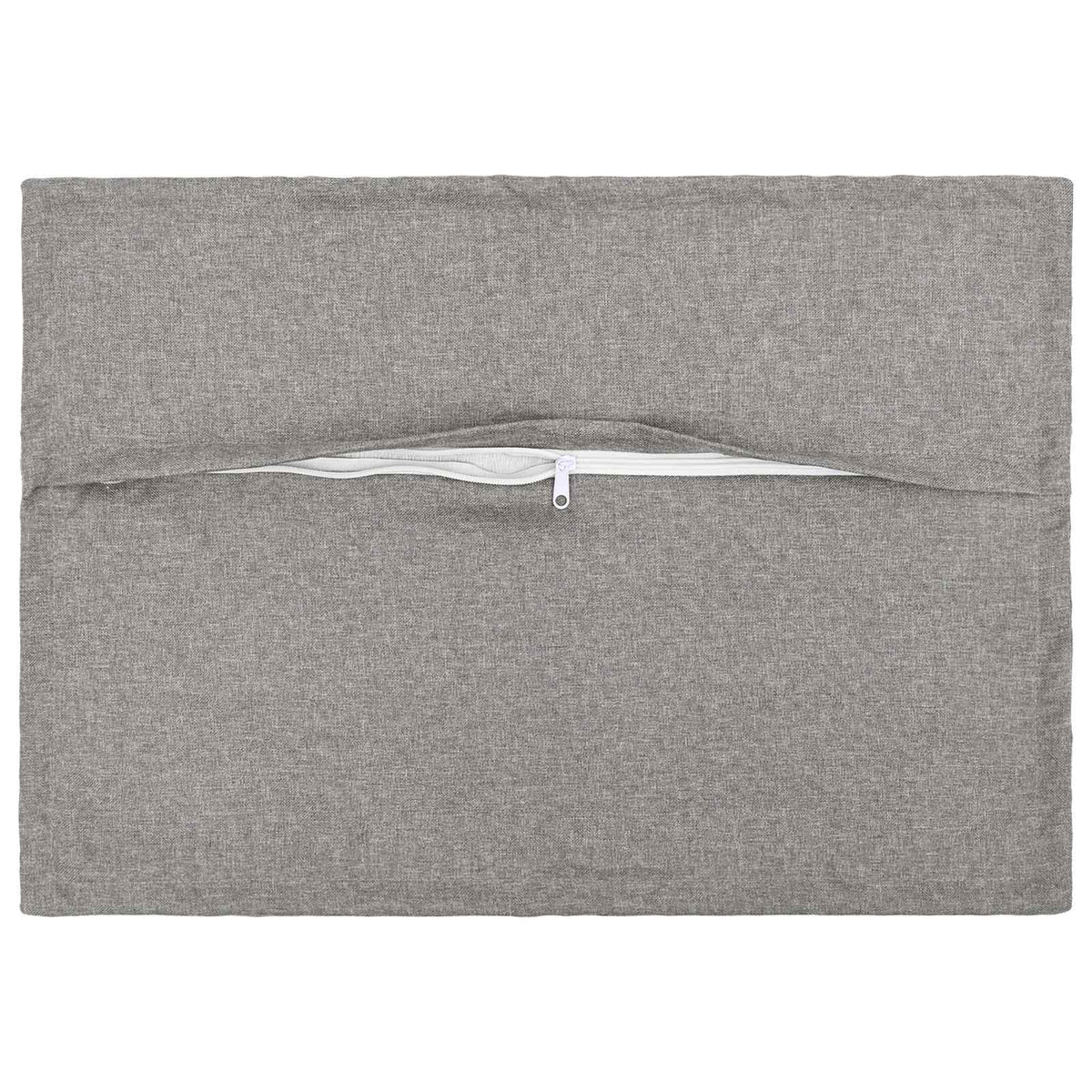 vidaXL Cushion with Pillow HOUTEN 2 pcs Cloud Grey Faux Linen