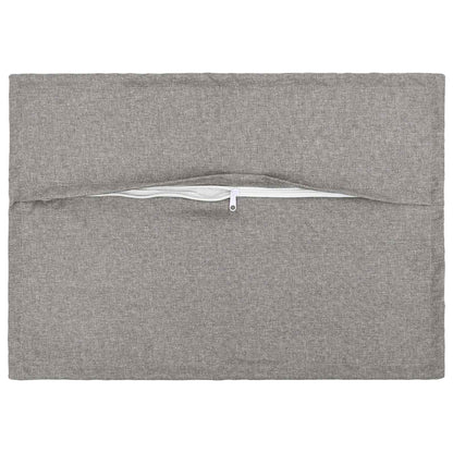 vidaXL Cushion with Pillow HOUTEN 2 pcs Cloud Grey Faux Linen