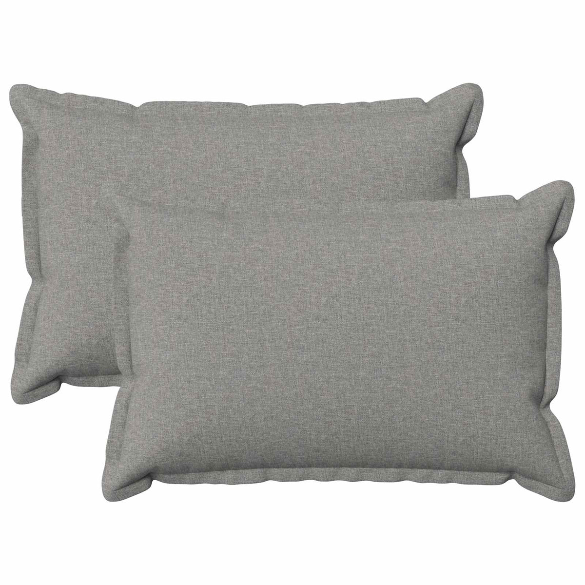vidaXL Cushion with Pillow HOUTEN 2 pcs Cloud Grey Faux Linen