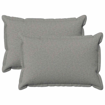vidaXL Cushion with Pillow HOUTEN 2 pcs Cloud Grey Faux Linen