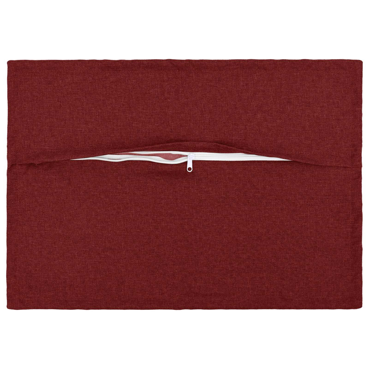 vidaXL Cushion with Pillow HOUTEN 2 pcs Wine Red Faux Linen