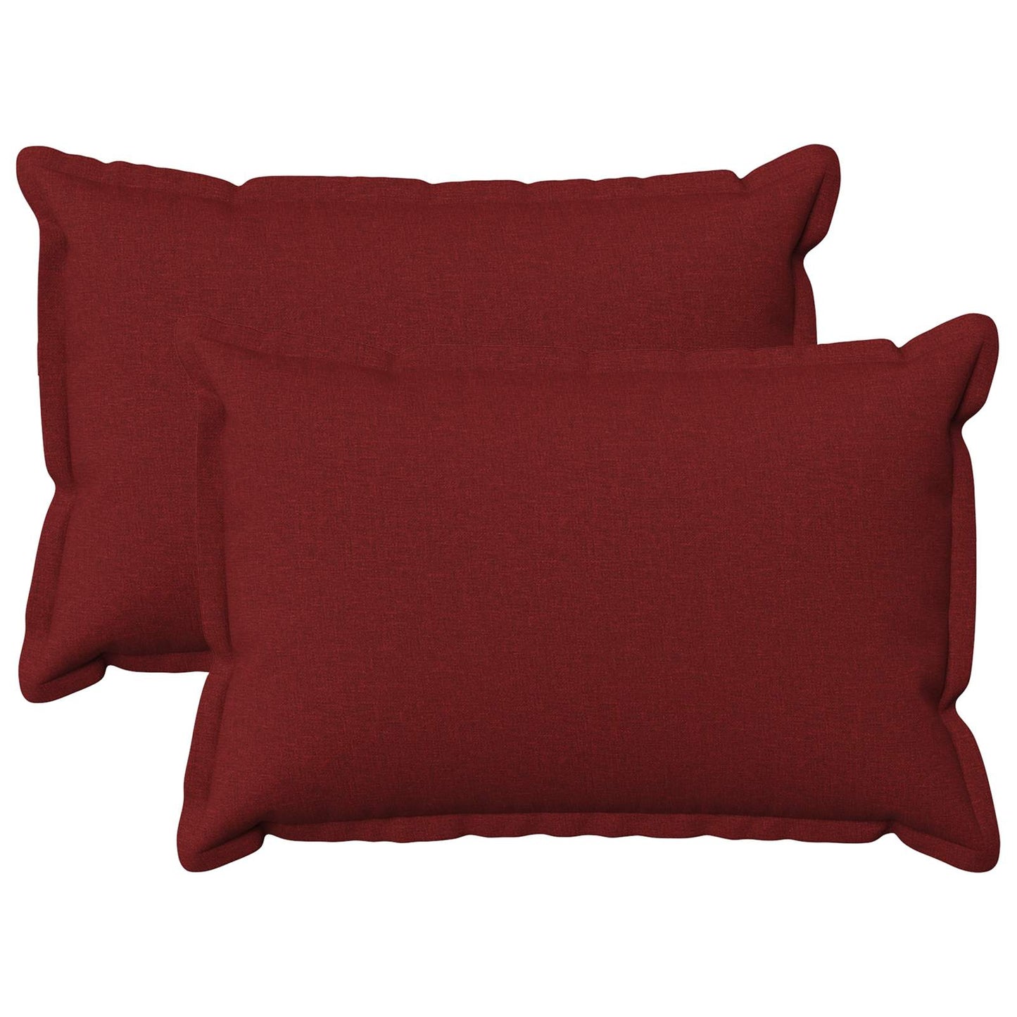 vidaXL Cushion with Pillow HOUTEN 2 pcs Wine Red Faux Linen