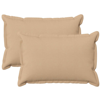 vidaXL Cushion with Pillow HOUTEN 2 pcs Cream Faux Linen