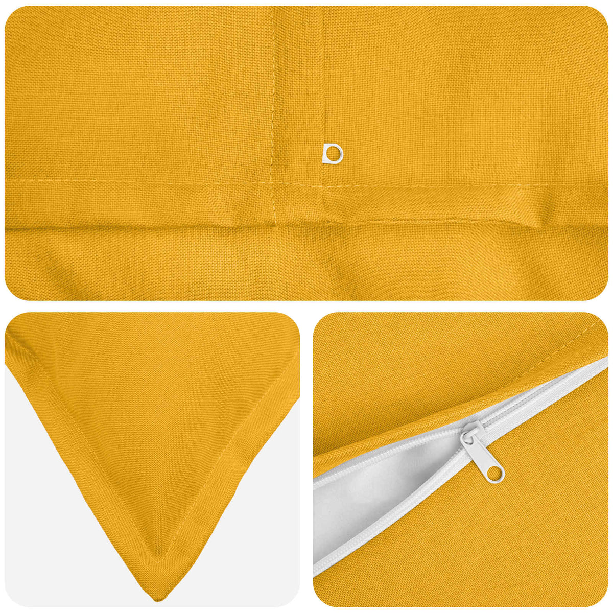 vidaXL Cushion with Pillow HOUTEN 2 pcs Light Yellow Faux Linen