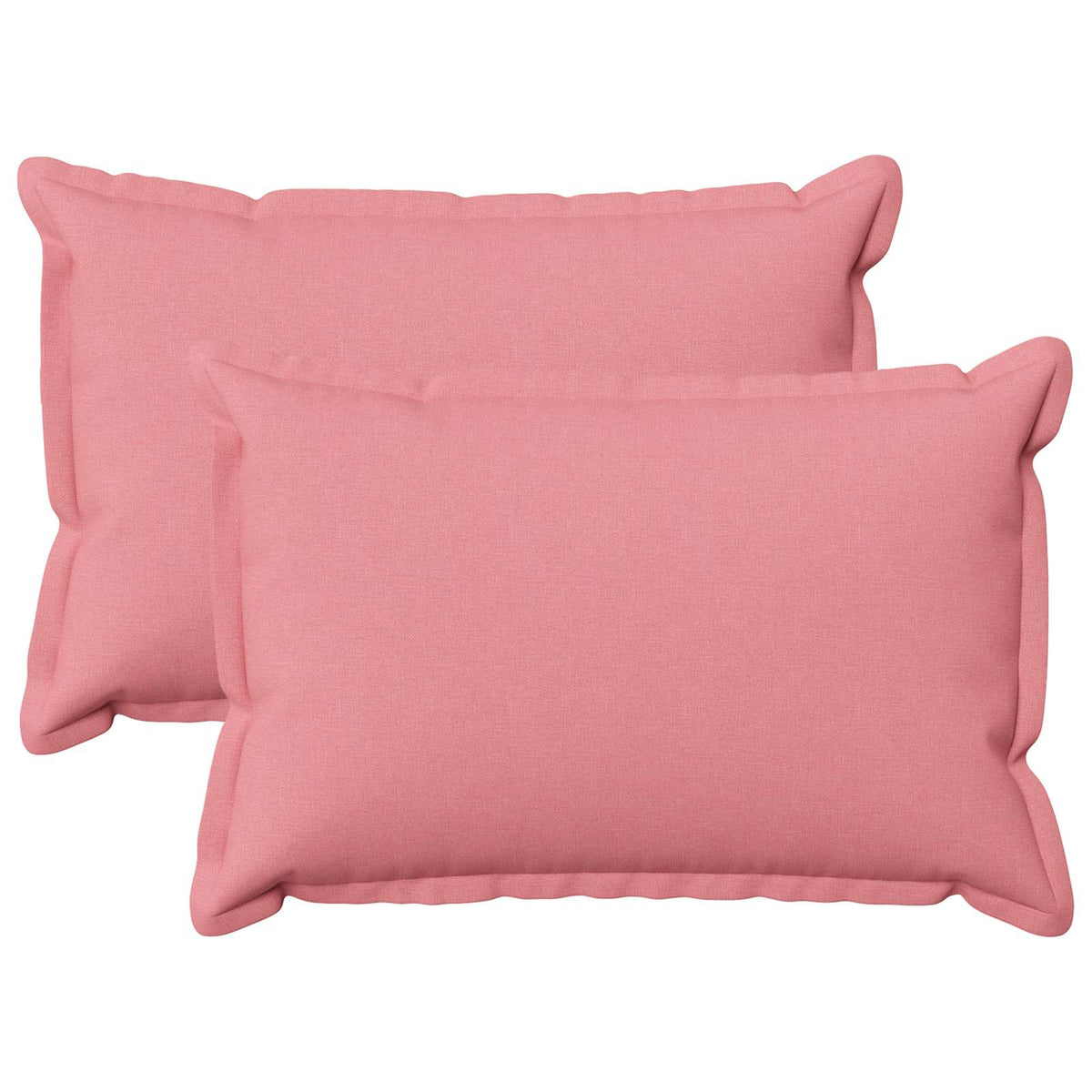 vidaXL Cushion with Pillow HOUTEN 2 pcs Pink Faux Linen