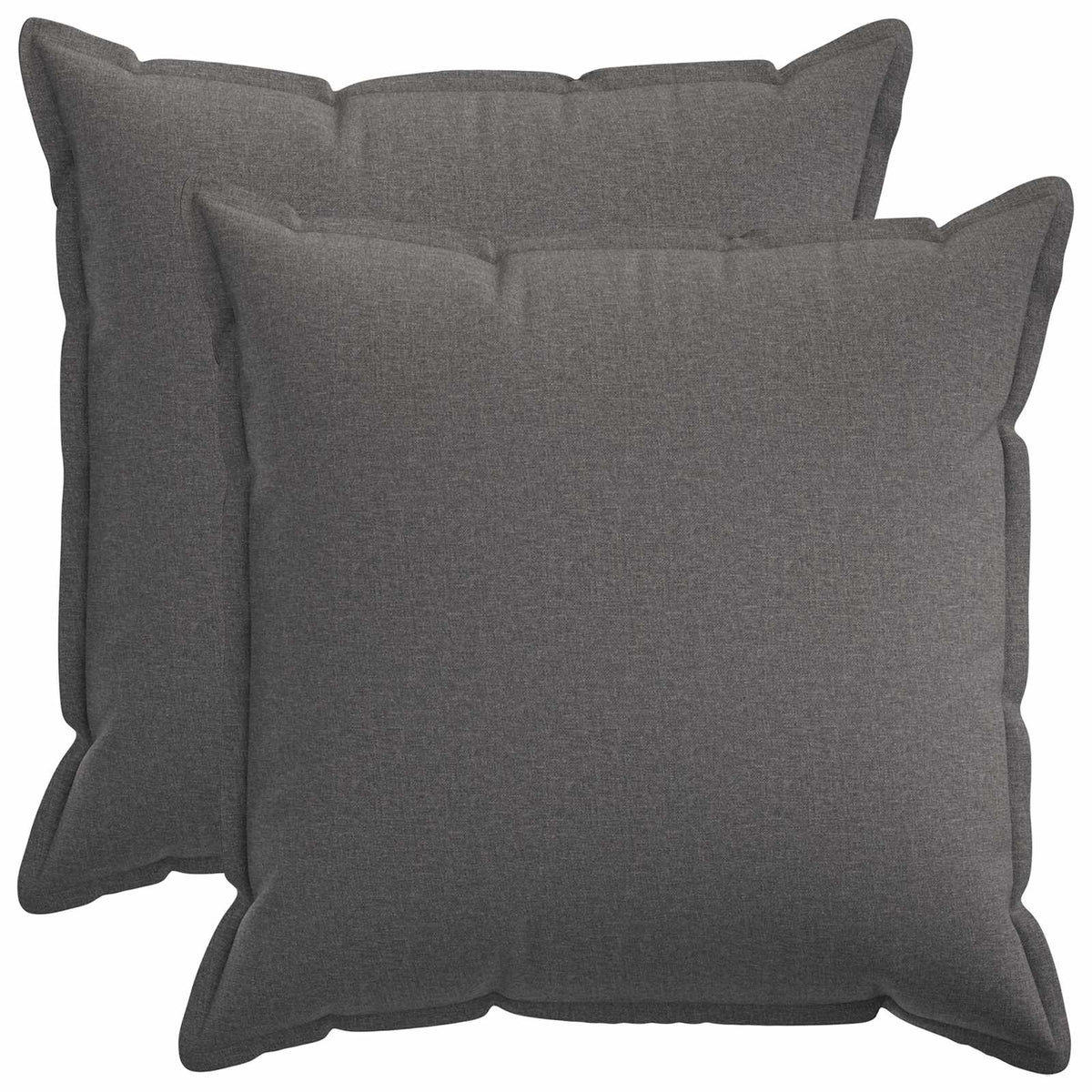 vidaXL Cushion with Pillow HOUTEN 2 pcs Light Grey Faux Linen