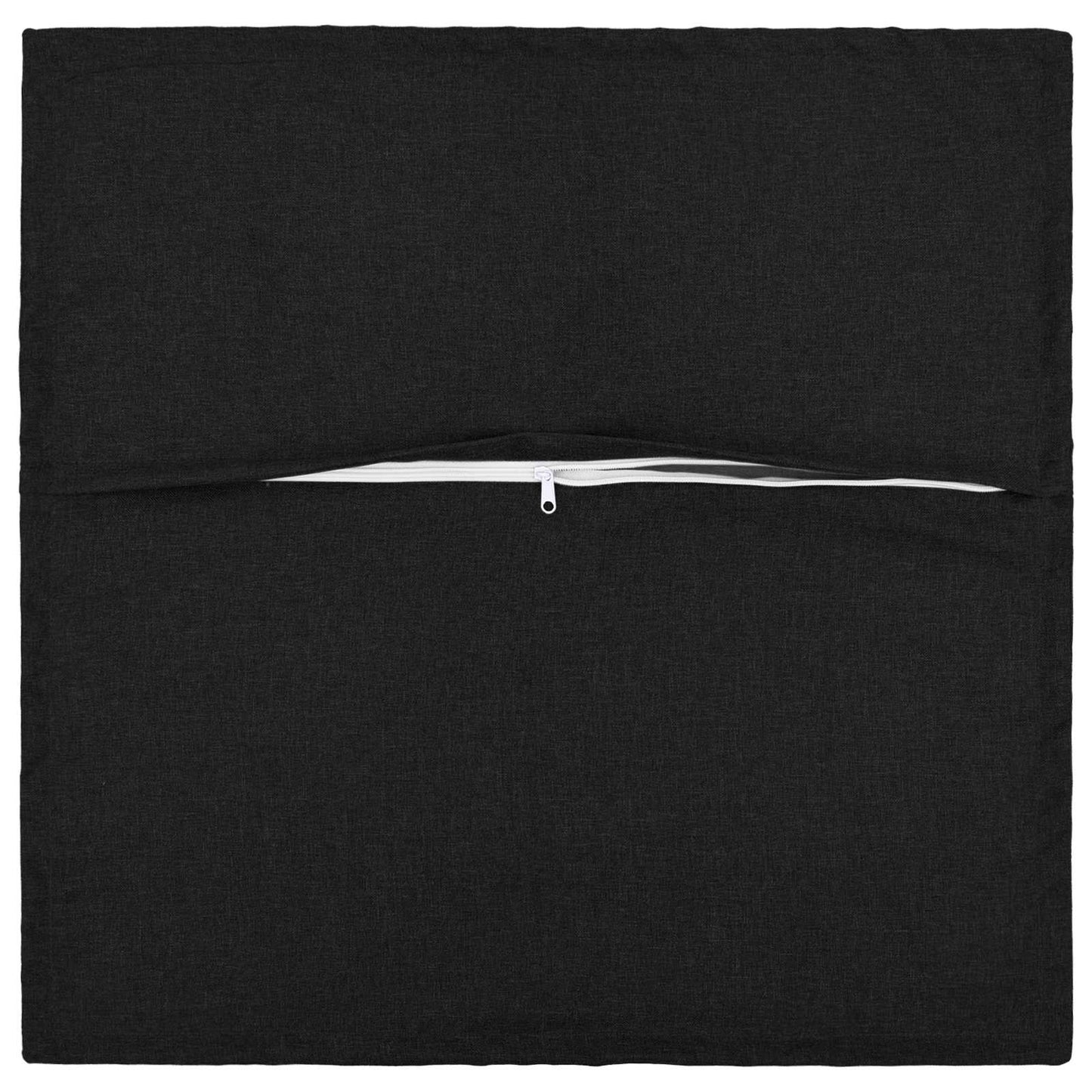 vidaXL Cushion with Pillow HOUTEN 2 pcs Black Faux Linen