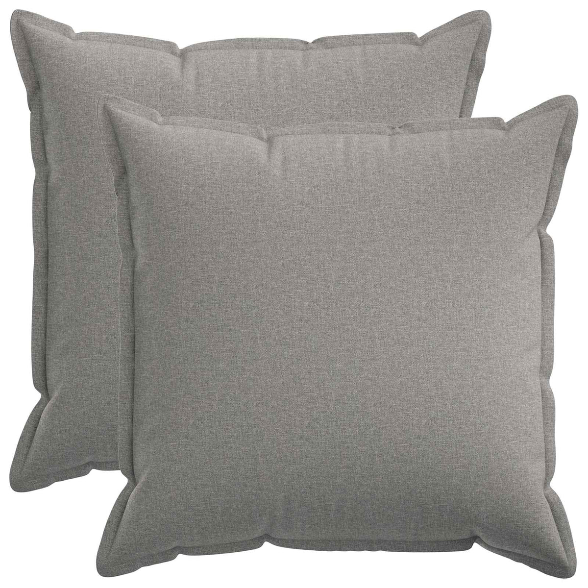 vidaXL Cushion with Pillow HOUTEN 2 pcs Cloud Grey Faux Linen
