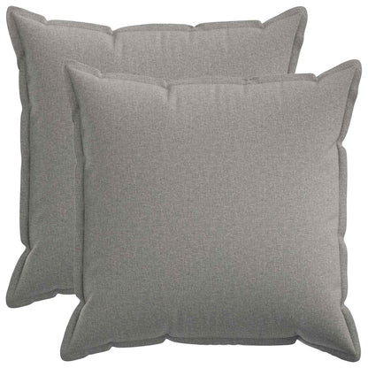 vidaXL Cushion with Pillow HOUTEN 2 pcs Cloud Grey Faux Linen