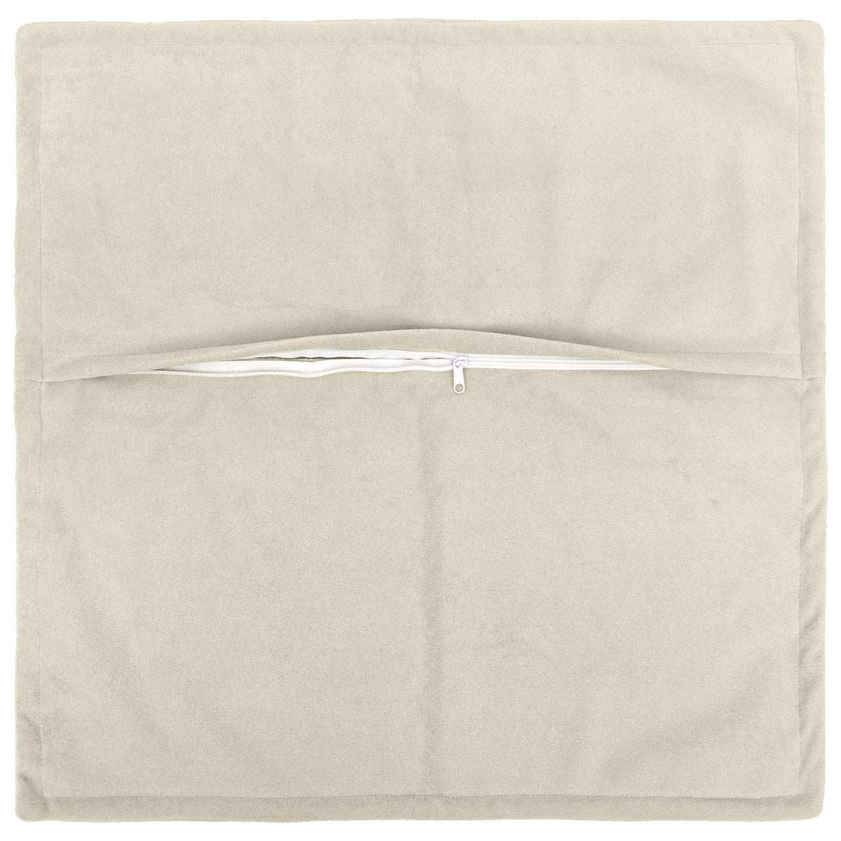 vidaXL Cushion with Pillow HOUTEN 2 pcs Cream Microfiber Fleece
