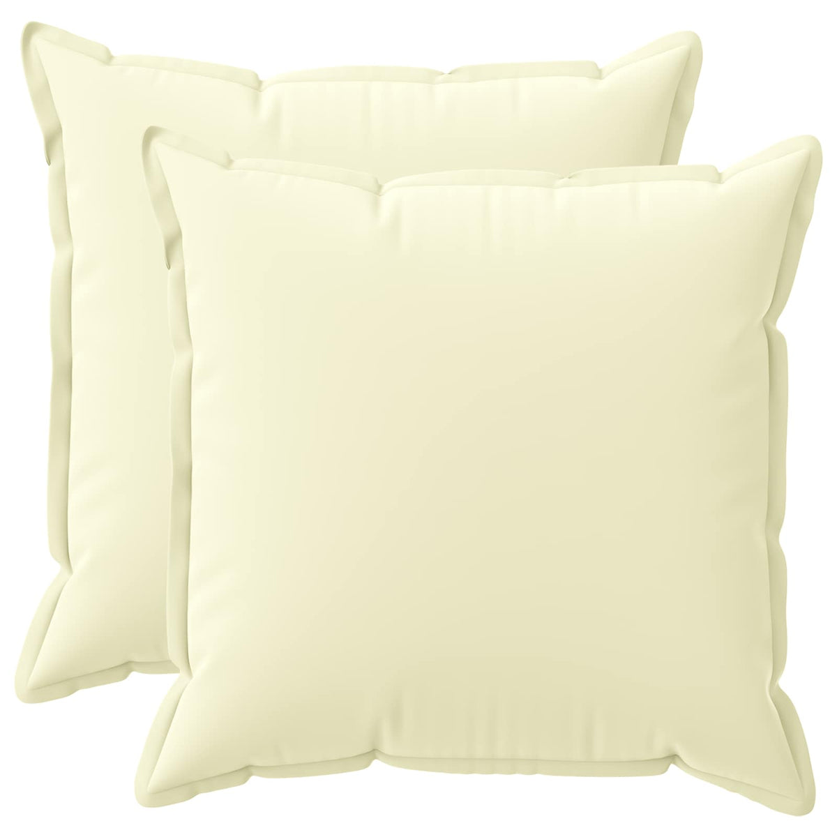 vidaXL Throw Pillow 2 pcs HOUTEN Cream 55 x 55 cm Polyester