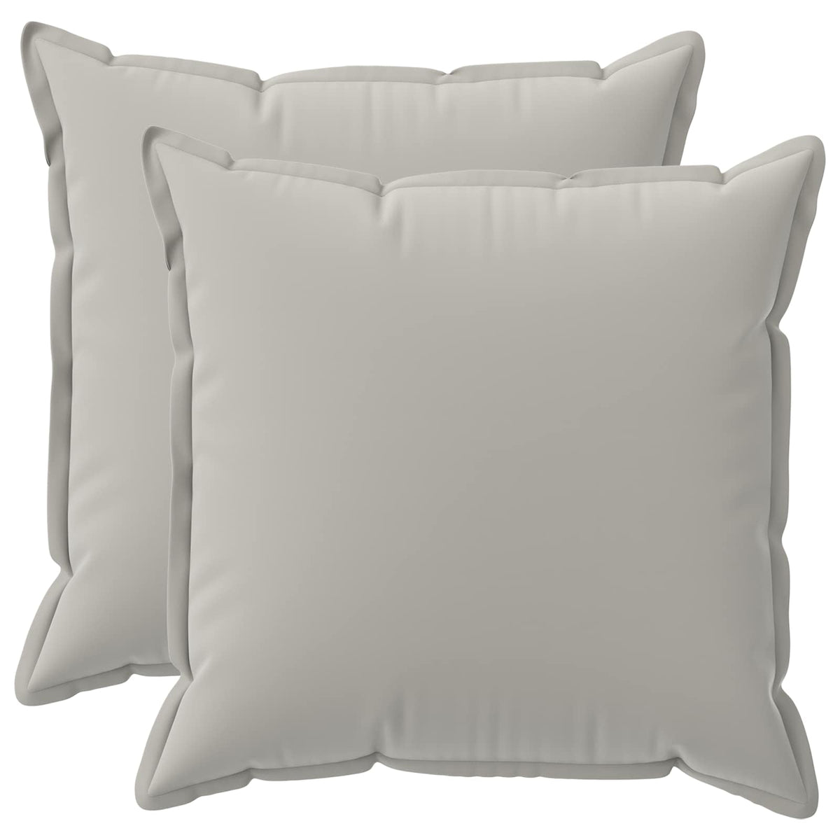 vidaXL Cushion with Pillow HOUTEN 2 pcs Grey Polyester