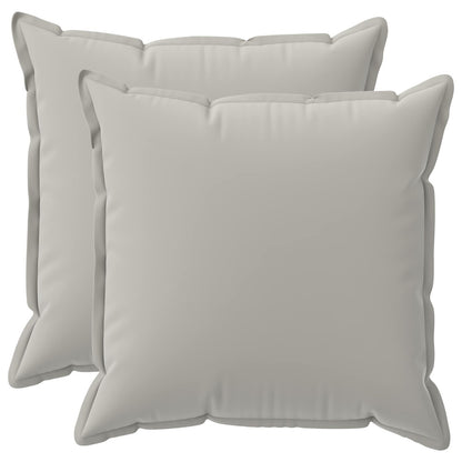 vidaXL Cushion with Pillow HOUTEN 2 pcs Grey Polyester