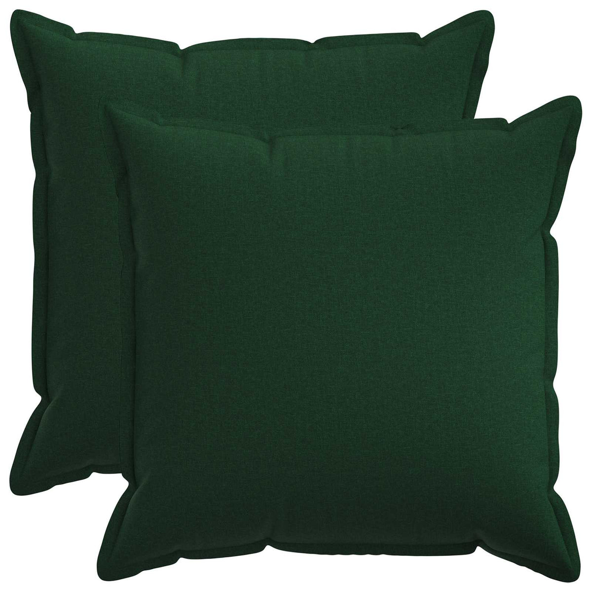 vidaXL Cushion with Pillow HOUTEN 2 pcs Dark Green Faux Linen