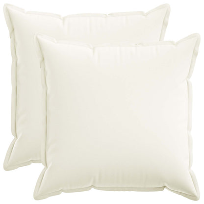 vidaXL Cushion with Pillow HOUTEN 2 pcs White Faux Linen