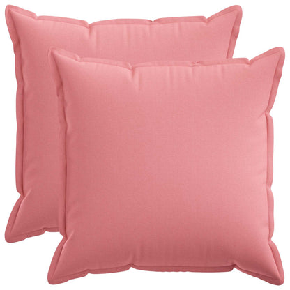 vidaXL Cushion with Pillow HOUTEN 2 pcs Pink Faux Linen