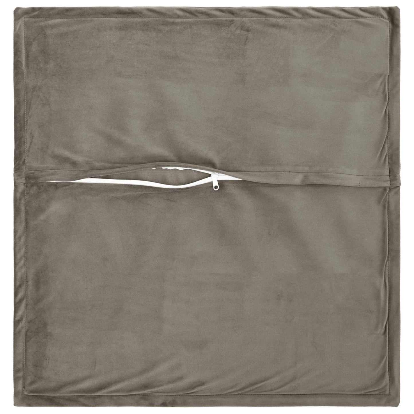 vidaXL Cushion with Pillow HOUTEN 2 pcs Light Grey Velvet