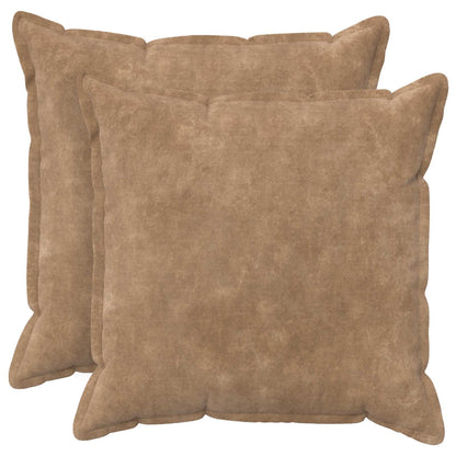 vidaXL Cushion with Pillow HOUTEN 2 pcs Taupe Microfiber Fleece