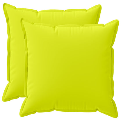 vidaXL Cushion with Pillow HOUTEN 2 pcs Bright Green Polyester