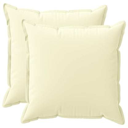 vidaXL Throw Pillow 2 pcs HOUTEN Cream 60 x 60 cm Polyester