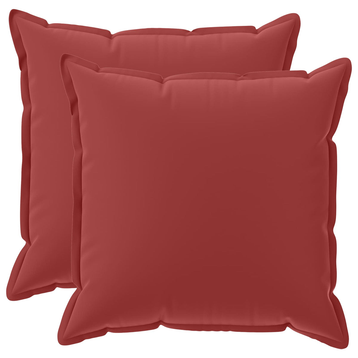 vidaXL Throw Pillow 2 pcs HOUTEN Wine Red 60 x 60 cm Polyester