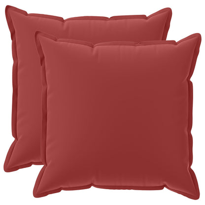 vidaXL Throw Pillow 2 pcs HOUTEN Wine Red 60 x 60 cm Polyester