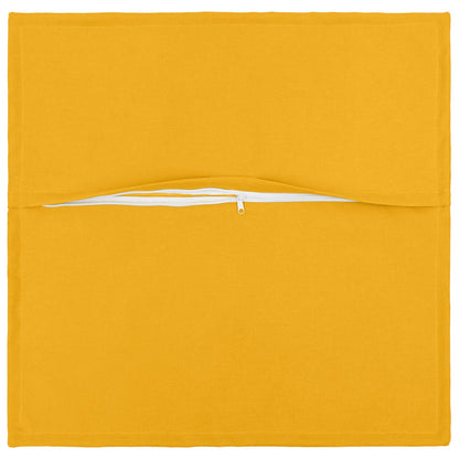 vidaXL Cushion with Pillow HOUTEN 2 pcs Light Yellow Faux Linen