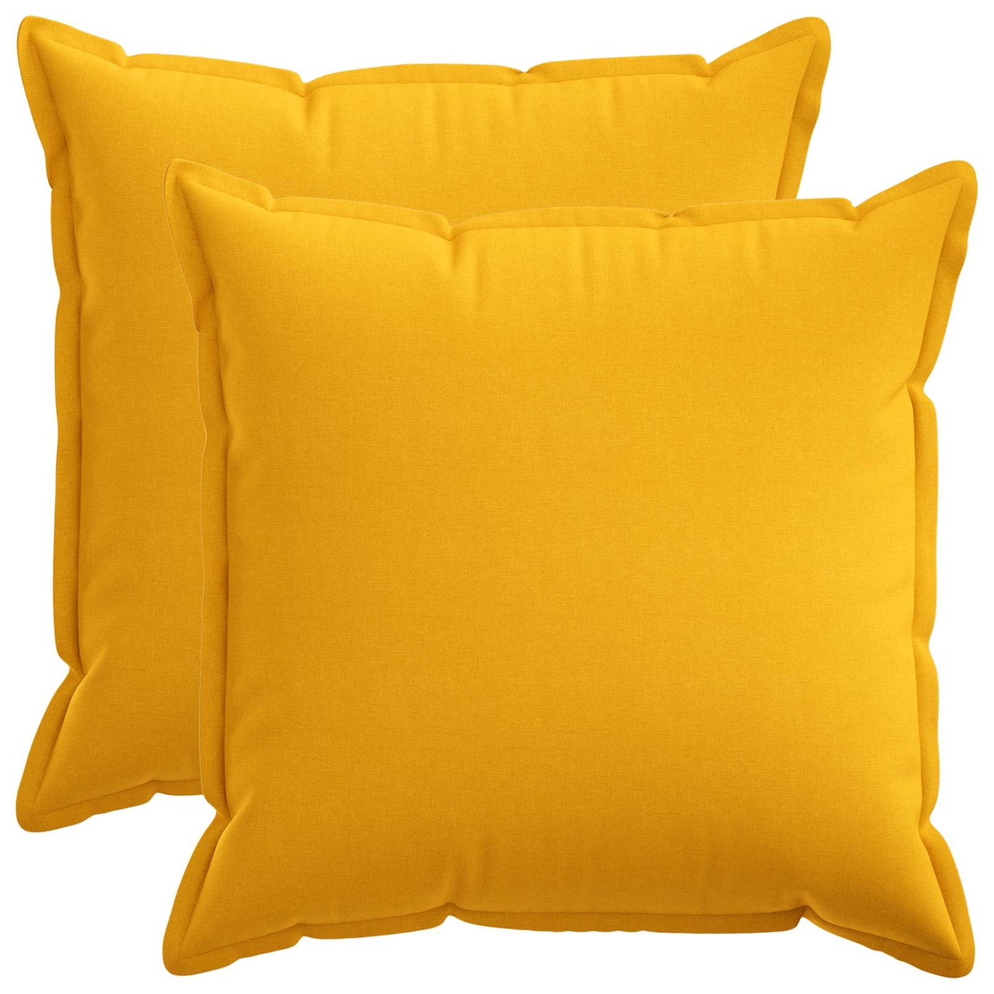 vidaXL Cushion with Pillow HOUTEN 2 pcs Light Yellow Faux Linen