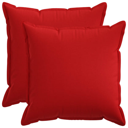 vidaXL Cushion with Pillow HOUTEN 2 pcs Red Faux Linen