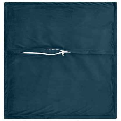 vidaXL Cushion with Pillow HOUTEN 2 pcs Blue Velvet