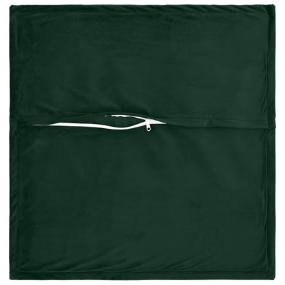 vidaXL Cushion with Pillow HOUTEN 2 pcs Dark Green Velvet