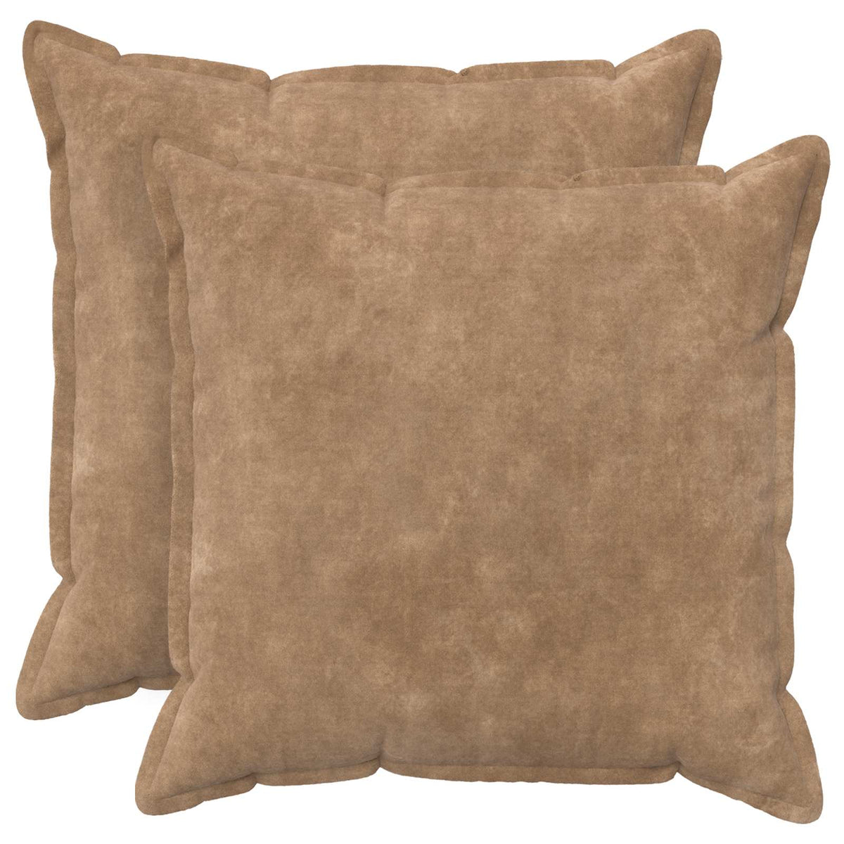 vidaXL Cushion with Pillow HOUTEN 2 pcs Taupe Microfiber Fleece