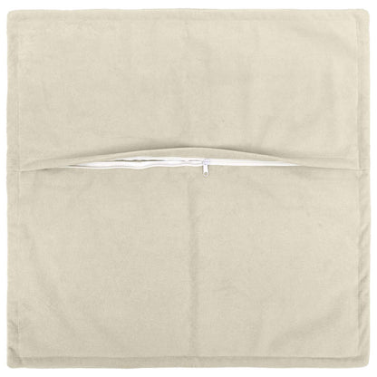 vidaXL Cushion with Pillow HOUTEN 2 pcs Cream Microfiber Fleece
