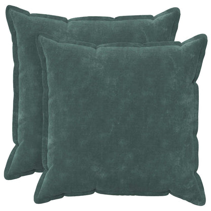vidaXL Cushion with Pillow HOUTEN 2 pcs Sea Blue Microfiber Fleece