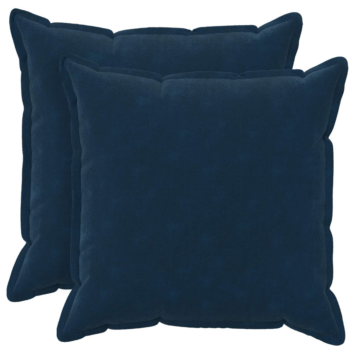 vidaXL Cushion with Pillow HOUTEN 2 pcs Blue Microfiber Fleece