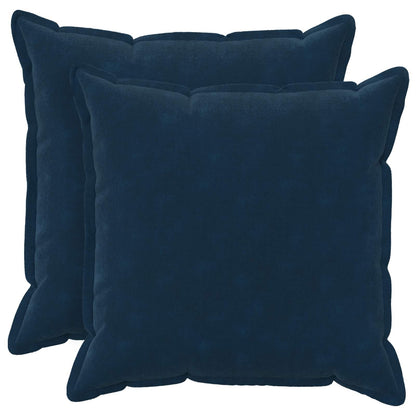 vidaXL Cushion with Pillow HOUTEN 2 pcs Blue Microfiber Fleece
