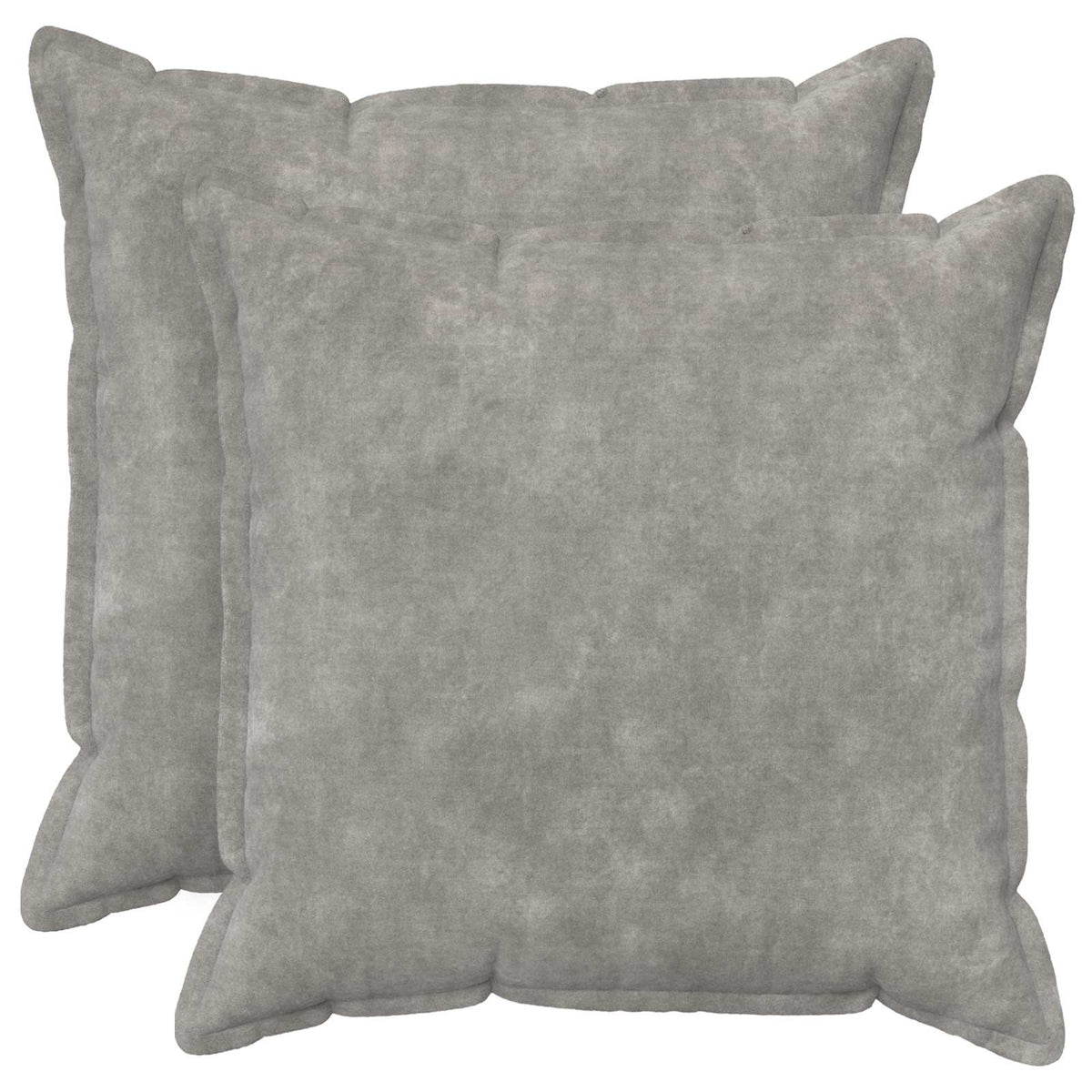 vidaXL Cushion with Pillow HOUTEN 2 pcs Light Grey Microfiber Fleece