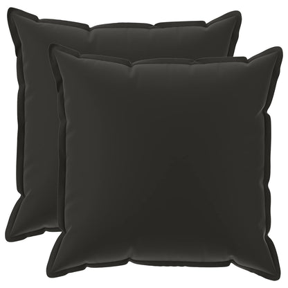 vidaXL Cushion with Pillow HOUTEN 2 pcs Black Polyester