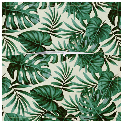 vidaXL Throw Pillow 2 pcs HOUTEN Leaf Pattern 65 x 65 cm Polyester