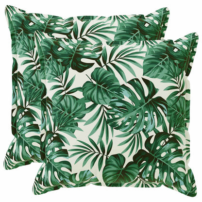 vidaXL Throw Pillow 2 pcs HOUTEN Leaf Pattern 65 x 65 cm Polyester