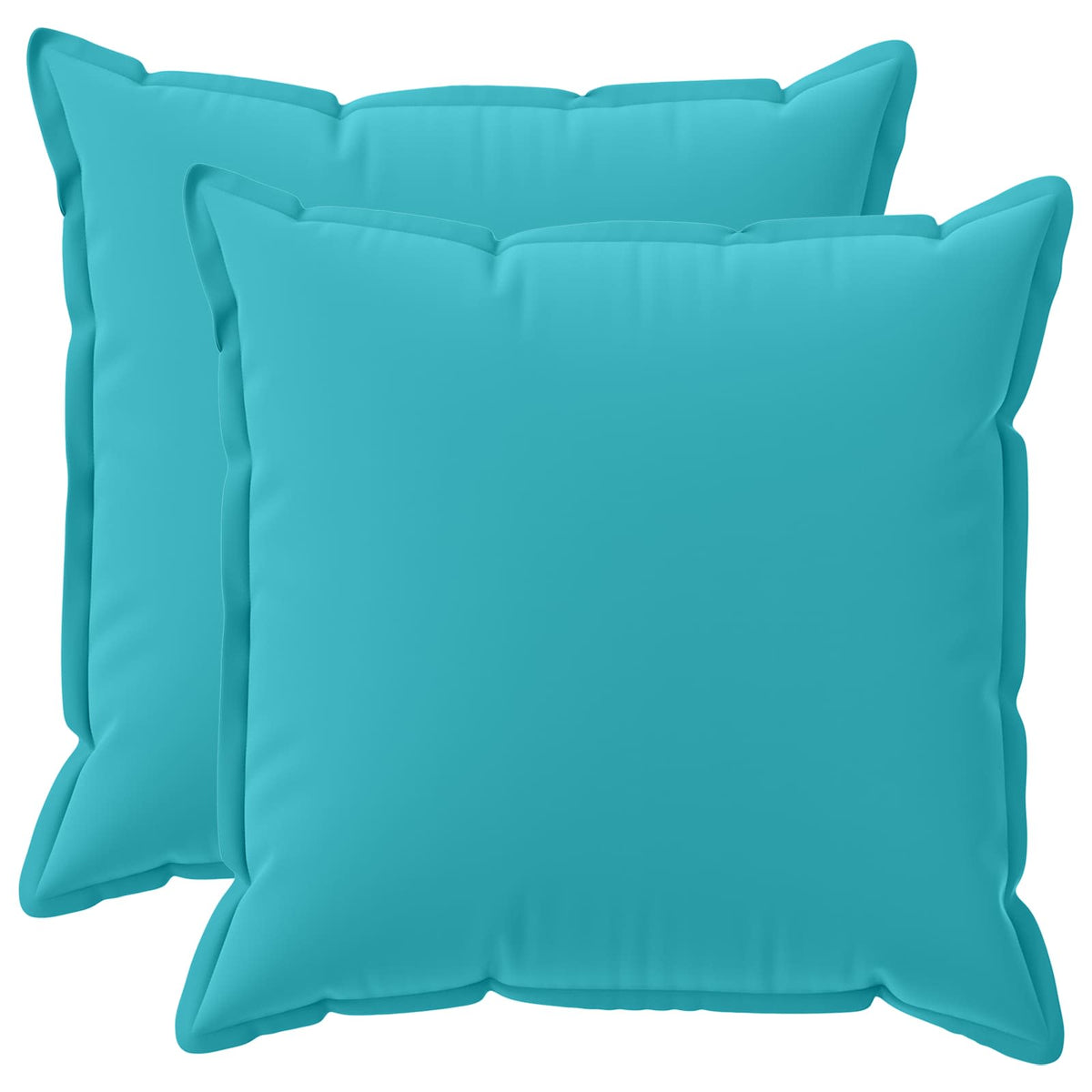 vidaXL Throw Pillow 2 pcs HOUTEN Turquoise 65 x 65 cm Polyester