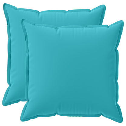 vidaXL Throw Pillow 2 pcs HOUTEN Turquoise 65 x 65 cm Polyester