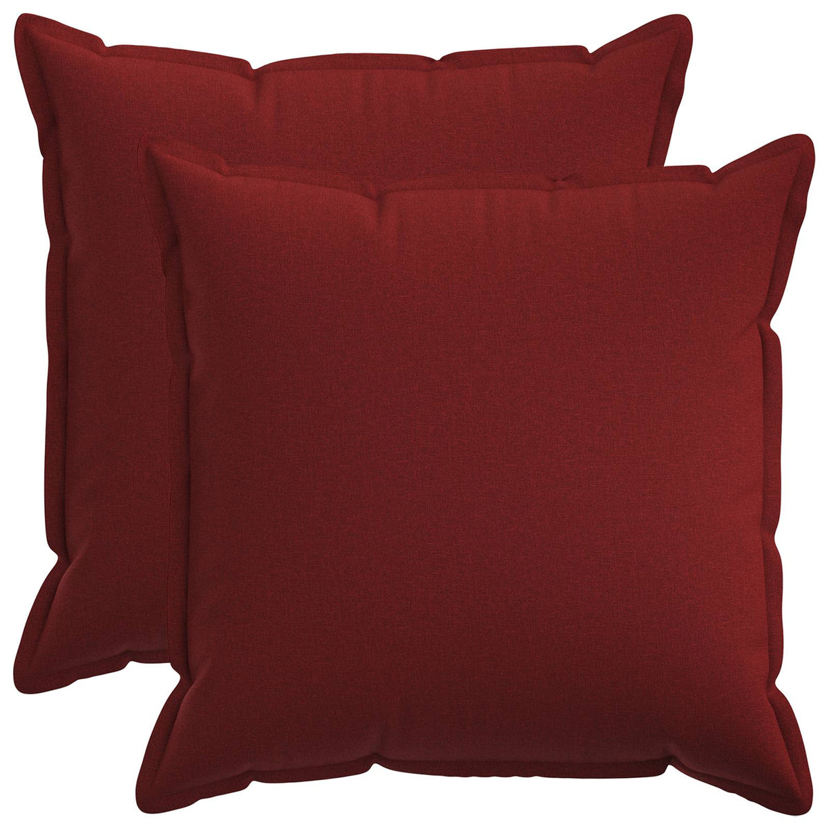 vidaXL Cushion with Pillow HOUTEN 2 pcs Wine Red Faux Linen