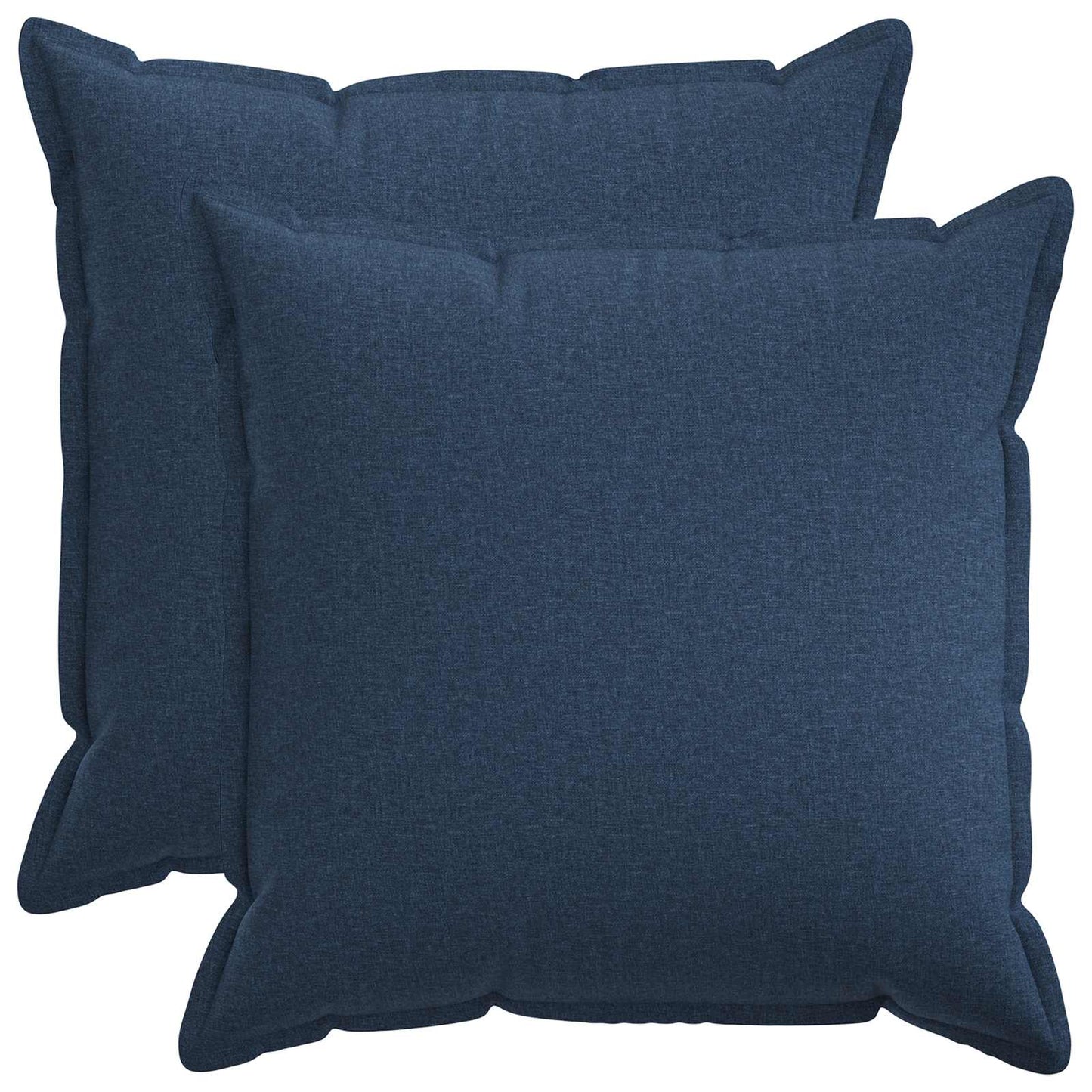 vidaXL Cushion with Pillow HOUTEN 2 pcs Blue Faux Linen